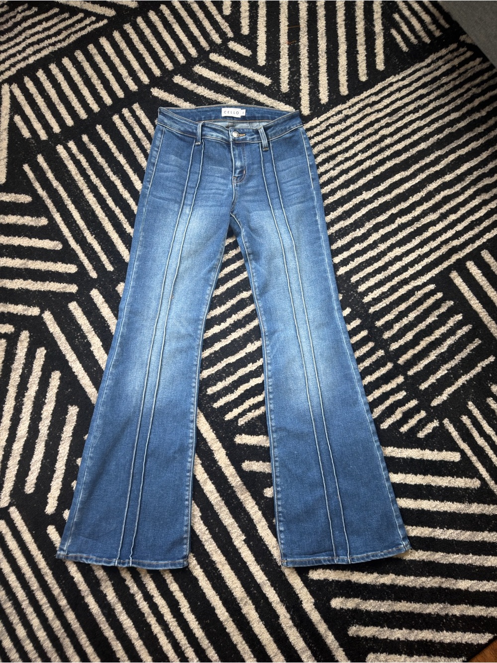 Blue Flare Jeans - Picture 3 of 4